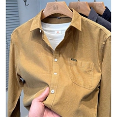 灯芯绒工装长袖衬衫男春秋冬季宽松百搭休闲衬衣外套上衣CS382，男装衬衫，星座1116A（原606A-3）