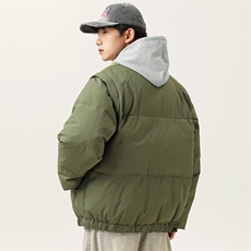 2025冬季新款男日系潮牌白鸭绒羽绒服加厚外套棉衣马甲YR32-F259，男装羽绒服，电商A101（原外27）