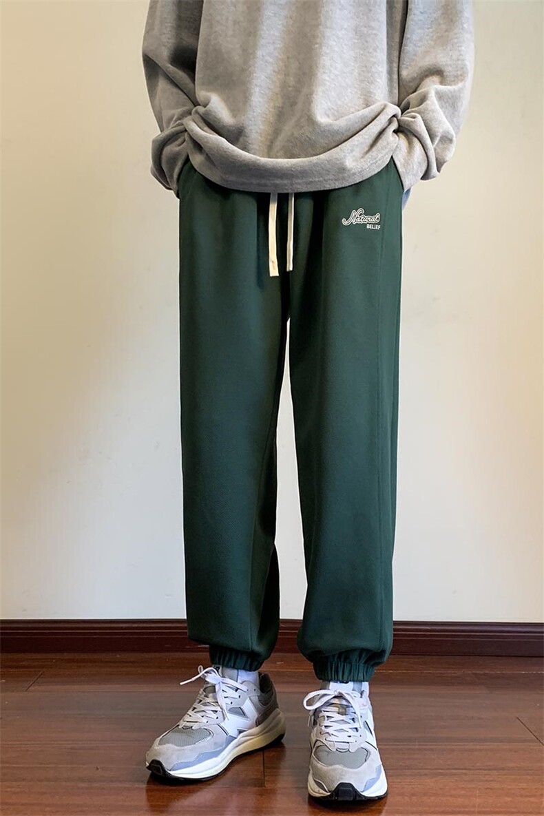 港风休闲裤男宽松拖地束脚裤卫裤KP723P40,男装休闲裤,星座1204-3