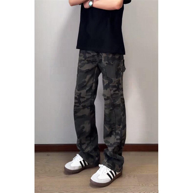 休闲迷彩裤直筒牛仔裤长裤NK2400-P40,男装牛仔裤,星座1212
