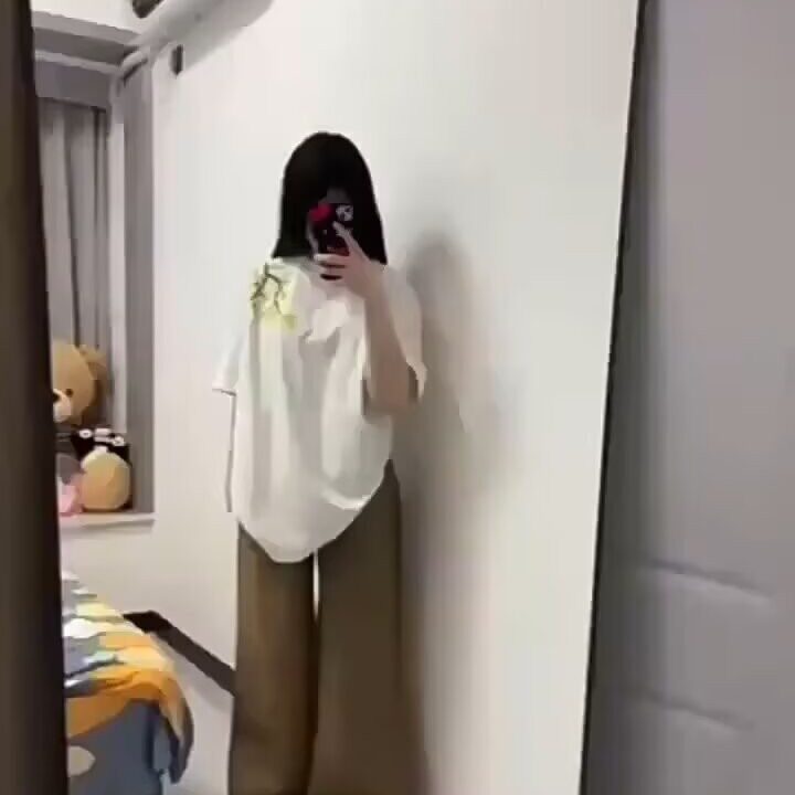 罗汉松刺绣短袖t恤男2025新款夏季美式小领口五分袖cleanfit半袖,男装T恤,星座506A