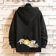 KS21155-P38连帽开衫卫衣男运动外套大码班服砖墙挂拍，男装卫衣，电商A040A