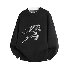 M890-特P50红色毛衣圆领毛线男冬季本命年打底针织衫拜年服潮牌，男装T恤，电商D310B