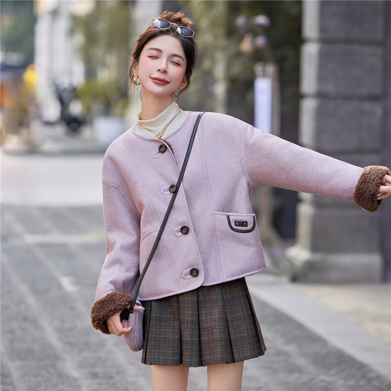 2025冬季新款~~双面穿皮毛一体,女装棉衣/棉服,意芙