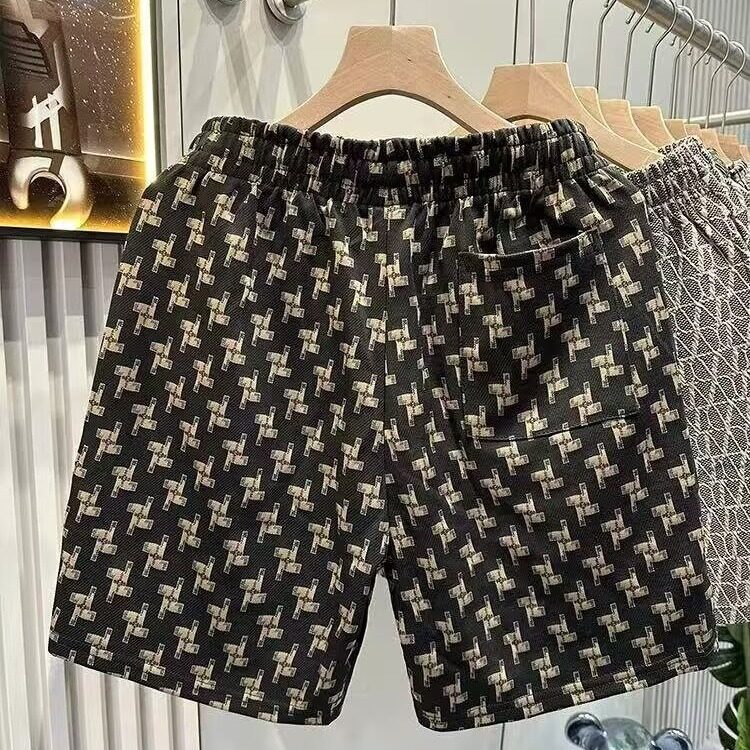 简约潮流流行文艺新款日系轻奢潮牌小香风短裤男宽松四分裤无品牌,男装牛仔裤,星座506A