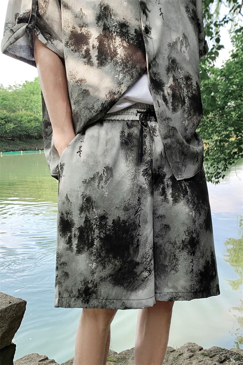 山水套装TZ77823特P50衬衫DCS77824特P30DK77825特P20套装控98,男装衬衫,星座226-1