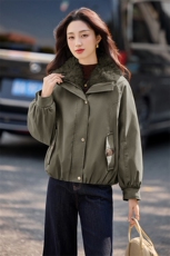 现货秒发2025新款加厚连帽派克服冲锋衣外套防风御寒棉衣棉服，女装派克服，星宇服饰