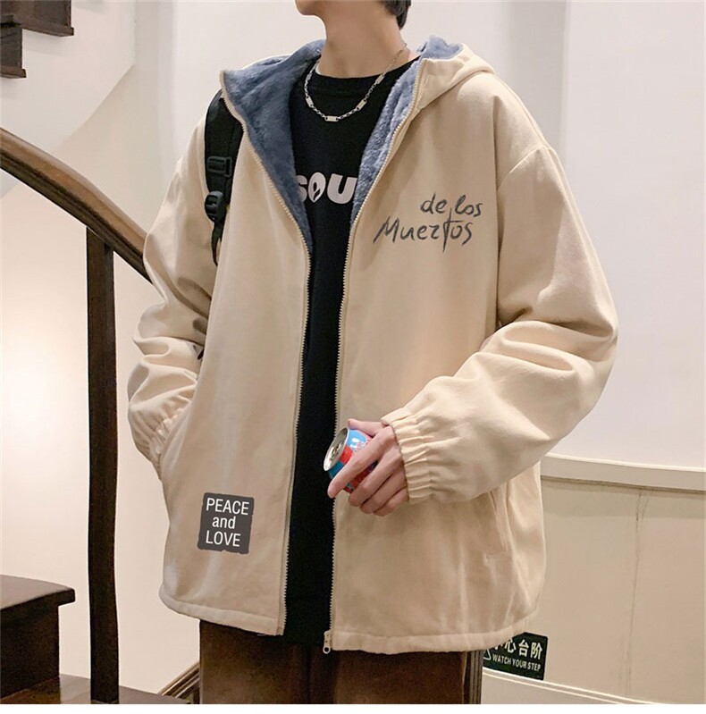电商DSA028-JRJKA21L126P70冬季新款加绒加厚港风连帽夹克控98,男装夹克,电商A028