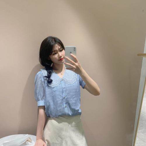 [现货]夏季新款娃娃领小衫，女装，嘉乐馨秀(4F)