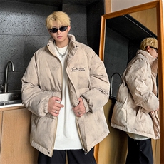 特p100控158冬立领机车棉服情侣棉衣面包扎染服墨染风外套男MY248，男装棉衣，电商B370