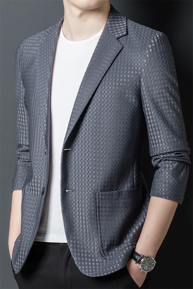 CA22218钱塘2020-2中青年男士休闲时尚潮流简约西服外套P160,男装西服,钱塘207-2