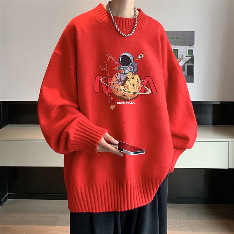 半高领毛衣男士大码针织衫男毛线衣男M18287-P45加绒款-P65,男装针织衫/毛衣,电商A040