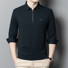 BB57217钱塘2020-2秋季新款中年男士薄款宽松休闲长袖T恤P142，男装T恤，钱塘207-2