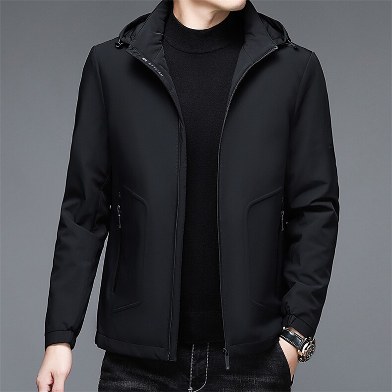 AN9850钱塘2020-3秋冬新款中年男士连帽保暖羽绒服外套P230,男装羽绒服,钱塘207-3