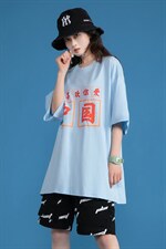 夏季爱印花中性风三色宽松T恤A071-5502-P25（控38），男装T恤，电商A071