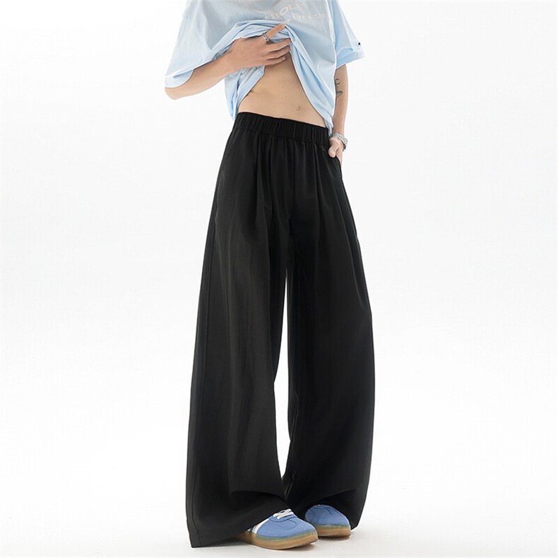 D206-18XL-M夏季美式薄款刺绣防晒山本裤男冰丝垂感阔腿裤PK9149，男装防晒衣，电商D206-1