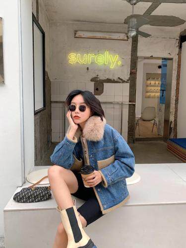 加绒牛仔外套，其它，转角爱尚