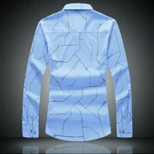 20年大码印花中国风衬衫男夏秋新款青年长袖衬衫QT5030/2152p50，男装衬衫，电商A012