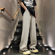 裤子潮牌阔腿直筒卫裤运动复古休闲长裤K936特批-32，男装休闲裤，星座718-1