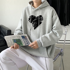 L2611P48韩版ins男士学生宽松运动连帽卫衣秋冬加绒情侣外套，男装卫衣，星座510A-1