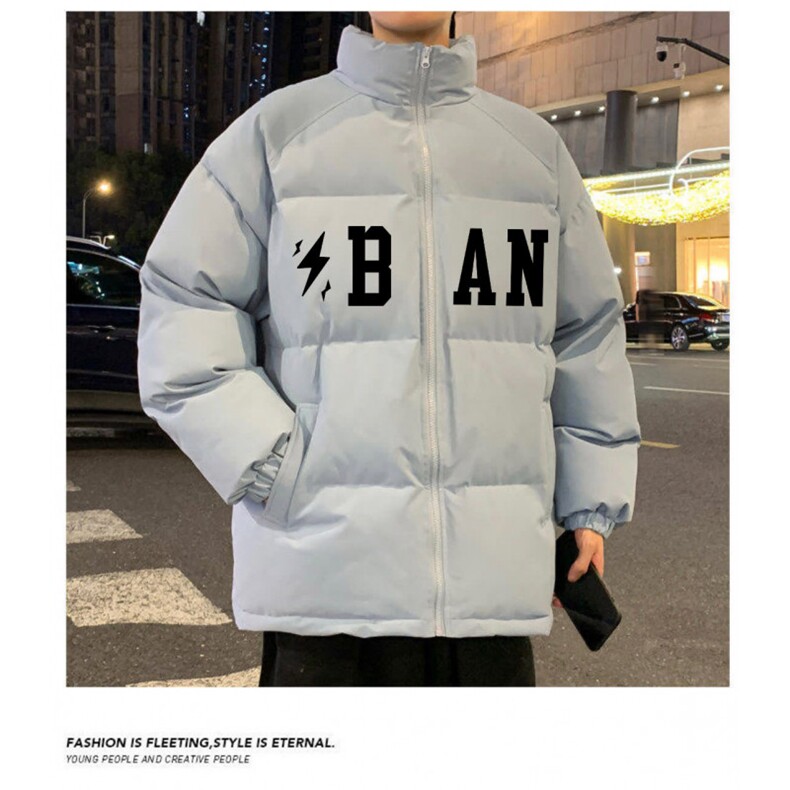 新款棉衣男外套加厚立领韩版潮流青年帅气羽绒棉服冬装棉袄子,男装棉衣,星座1013-1