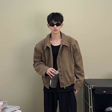 W9292-P80网图现货春季新款飞行员夹克美式复古垫肩棒球服外套，男装夹克，星座1608-2