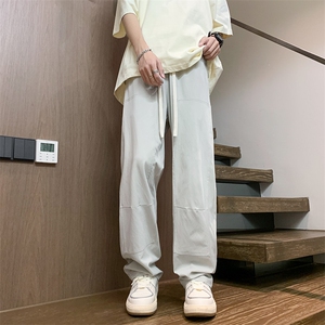 2025春夏款港风宽松设计感休闲百搭休闲裤直筒裤K24108-P40图片