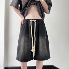 男士牛仔短裤夏季水洗休闲五分裤宽松直筒中裤XZ212-QNK9923-P40，男装牛仔裤，星座212