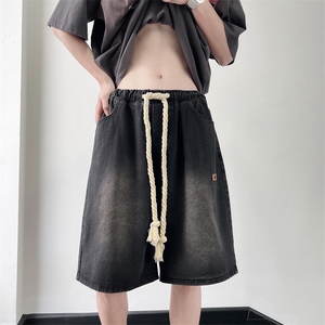 男士牛仔短裤夏季水洗休闲五分裤宽松直筒中裤 XZ212-QNK9923-P40图片