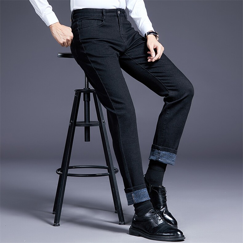 D6867-1男士秋季新款牛仔裤长裤男装裤子修身商务休闲弹力P110,男装牛仔裤,电商B360