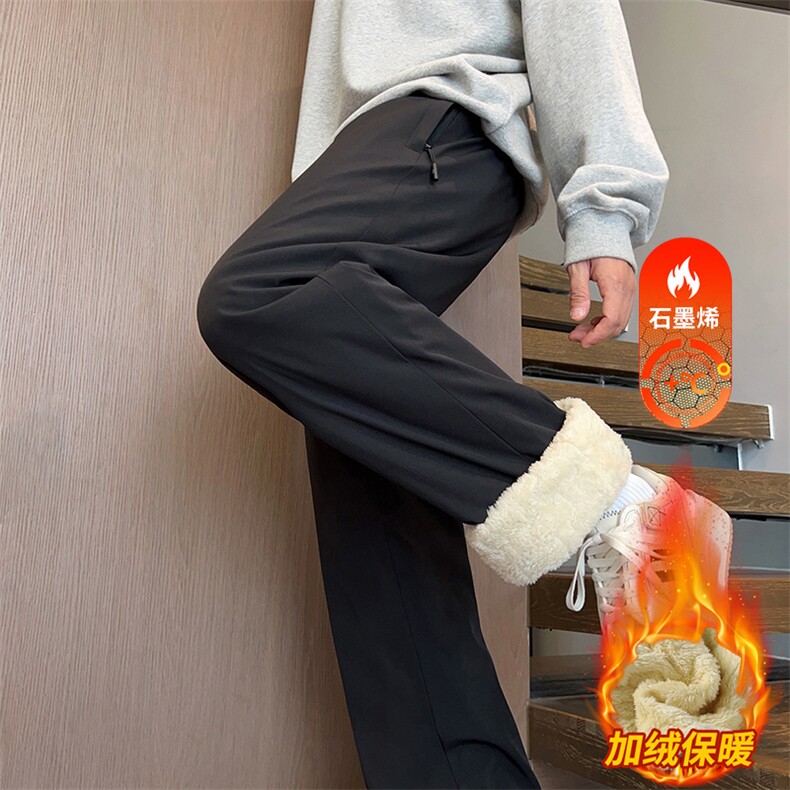 棉裤男士冬季加绒裤子抗寒防风保暖加厚休闲直筒裤JR1820-特P35,男装棉衣,星座610（原A335）