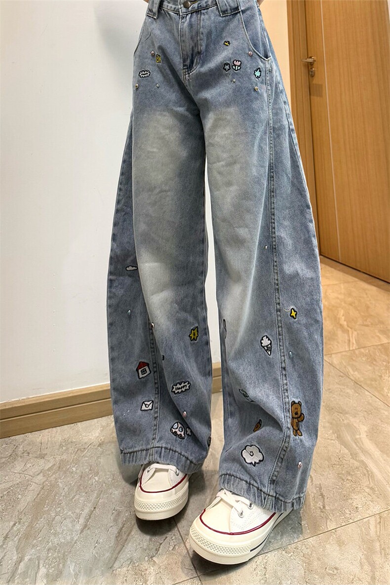 【高质量档口现货特批53量大可谈】男女印花牛仔裤610A-N33102,男装牛仔裤,星座610A
