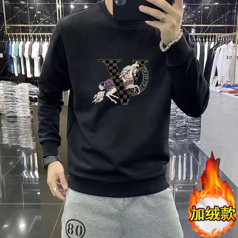 春秋冬华棉卫衣男女圆领宽松范学生情侣款韩版ins港风潮流,男装卫衣,星座218-8