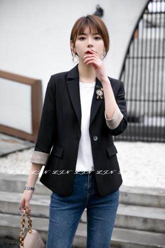 收腰小西装外套，女装西装，莲佳妮