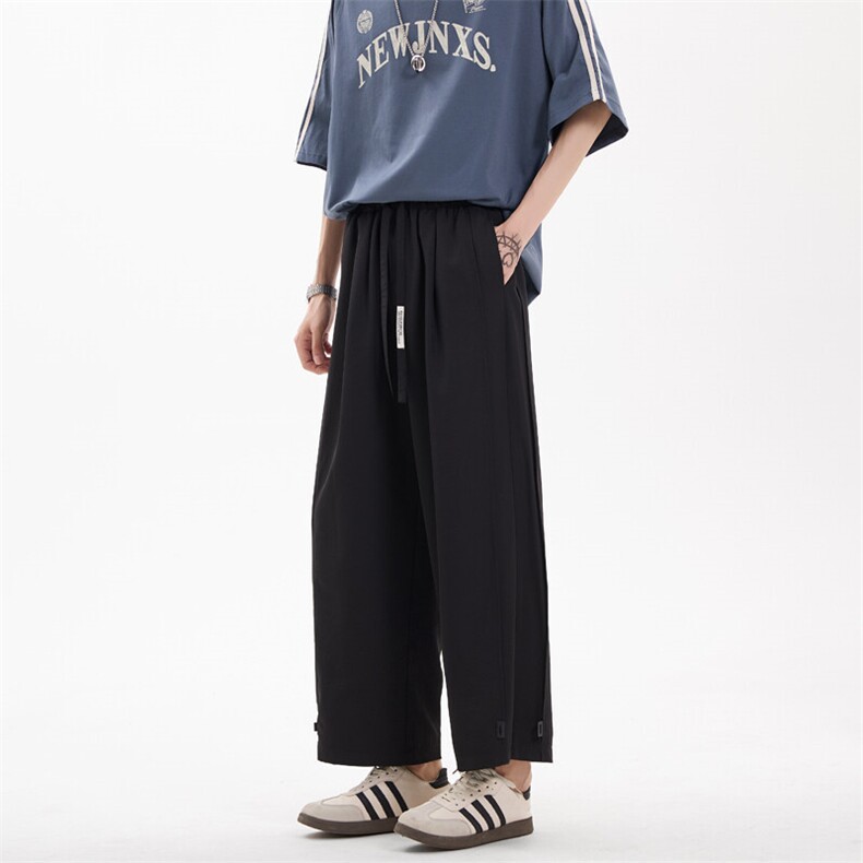 2025夏季新款潮牌百搭直筒阔腿裤休闲小脚九分裤男2533-P40控59,男装休闲裤,电商C305A