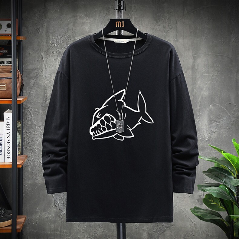 TX3041-P28 纯长袖t恤男大码圆领打底衫体恤 展架图片