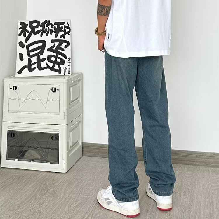 2024美式牛仔裤男款直筒长裤潮Q09P42,男装牛仔裤,星座1116-2