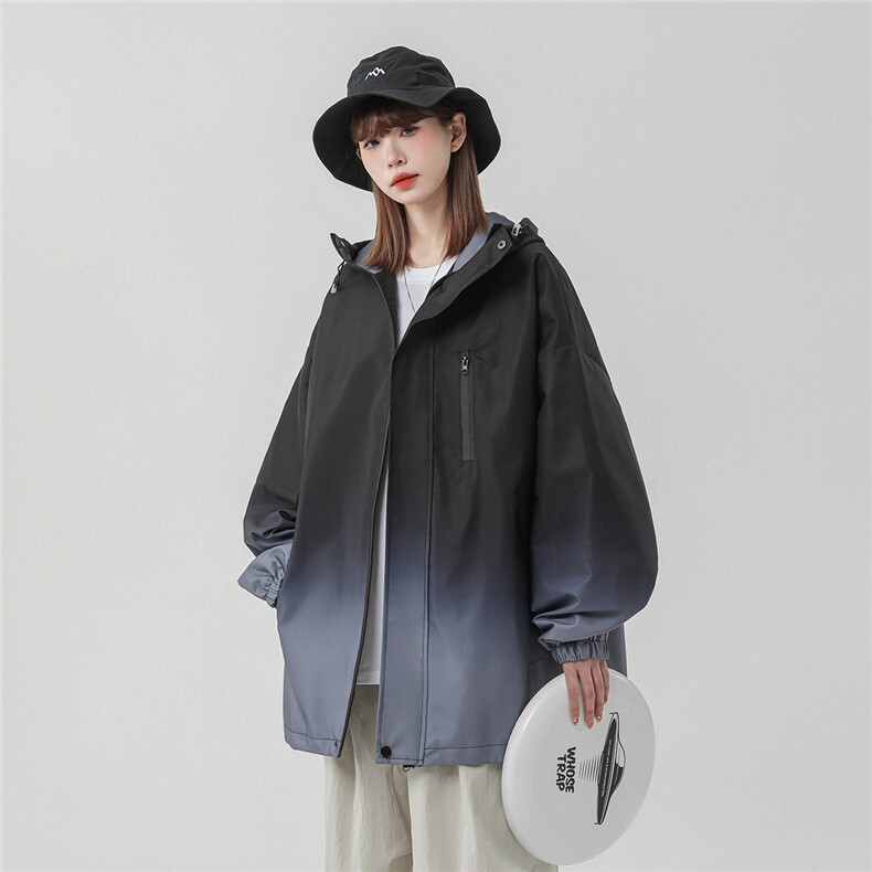 中性风山系防水冲锋衣渐变色夹克女聚酯纤维JK77088P85控128，男装夹克，星座226-1