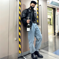 炸街高级感皮衣男韩版痞帅夹克小众宽松机车上衣外套PW6311-P76，男装皮衣，星座1008