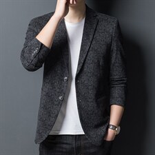 中年男士休闲西服男上衣单件2023春秋季新款爸爸商务西装外套，男装西服，电商B212（原钱塘6029）