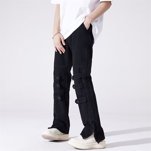 美式ins高街小众个性款拉链牛仔裤NK231-P50图片