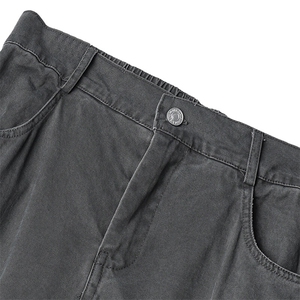 K37342-P80-X118-成分：100棉-270克-褪色水洗弯刀工装裤图片