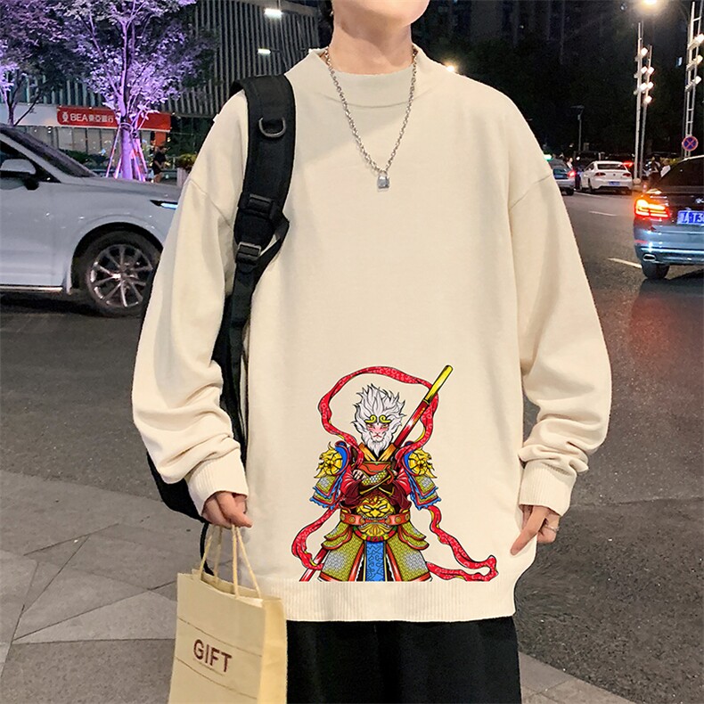 M18203-P45加绒款-P65半高领毛衣男士大码针织衫男毛线衣男,男装针织衫/毛衣,电商A040