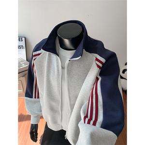 重磅boxy短款全棉450克拉链连帽卫衣套头外套男  RH5362-P55图片