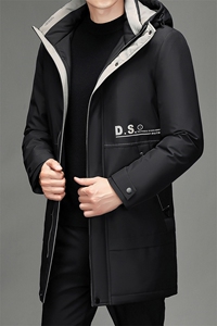 羽绒服男2023新款中年男士加厚保暖冬装爸爸冬季中长款男装外套图片