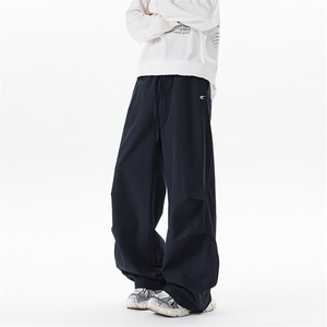 8XL-M春夏美式工装裤子大码冲锋裤休闲直筒褶皱伞兵裤KZ1950/P48图片