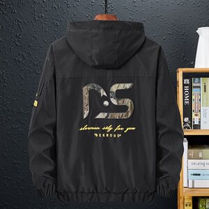 L-9XL 男大码连帽夹克衫 2021春秋款迷彩工装外套 5032-1_8811P75图片