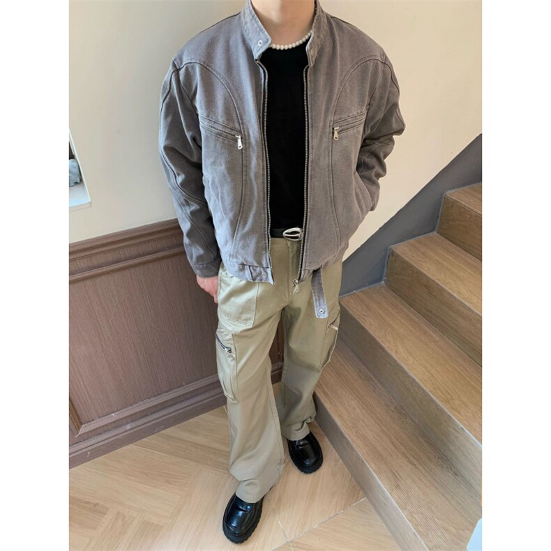 【有货】cleanfit短款牛仔外套男潮牌高级感痞帅夹克W352CC-特P75,男装夹克,星座1007（原301D）