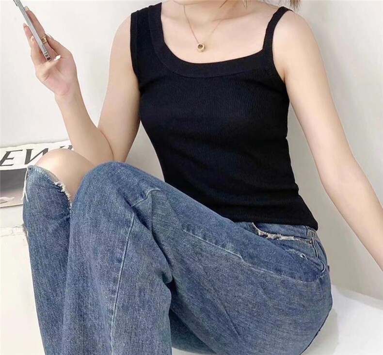 单肩带背心，女装背心吊带，魅力元素