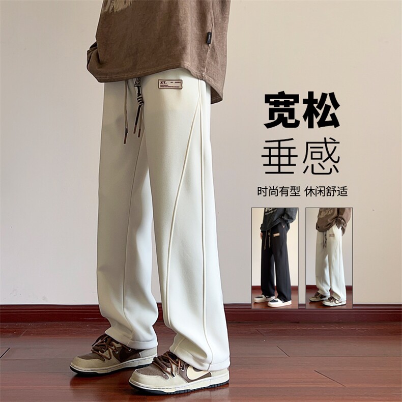 ！2025秋冬新款男士宽松百搭休闲裤运动直筒裤WK2043特P38图片